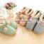 2015 latest design cotton fabrics fashion lady slipper warm cotton slippers