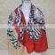 New Cotton Owl Printed Fashion Woman Square Scarf                        
                                                Quality Choice