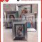 2015 new style plastic photo silver photo frame for cheap wholesale