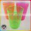 Disposable Plastic Pink Water Juice Cup