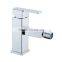Single lever hot cold water faucet tap