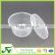 Customized disposable 450ml plastic fast food storage box with lid