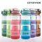 novelty design plastic tea infuser travel water bottle with straw