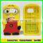 Minion silicone mobile 3d phone case for samsung galaxy j7 j7008 cell phone cover case back cover
