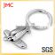 Wholesale high quality polished blank keychain making supplies
