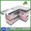 Alumunium bumber supermarket metal checkout counter