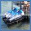 Blue plastic floating dock