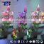 High Quality Floor Color Change Fiber Optic Big Flowers With High Metal Pot for Festive and Party and Home Decoration