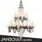 JANSOUL 2016 most popular drop modern wider chandelier indoor lighting crystal custom made pendants