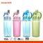 500ml Creative Outdoor Sports Portable Summer Spray Plastic Water Bottle