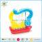Mini battery operated magic funny Harp with musc and light,best gift for baby