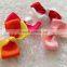 two color popular grosgrain ribbon bow,satin gift ribbon bow pre-made bow