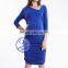 Custom plain blank pregnant women three quarter sleeve maternity dresses