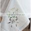 Hand embroidered white cotton table cloth No.15