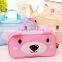 2016 cute bear design cosmetic bag with handle for travel storage