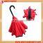 23 inch double layer C handle inverted umbrella, reverse umbrella, car umbrella