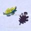Custom creative leaves shape high quality cheap paper fridge magnet