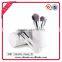 2016 hot sale 8pcs makeup brushes set with white handle