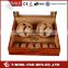 Material wood, velvet ,metal accessories,luxury watch winding box&case 4+6 watch, modern look, for wholesale