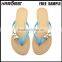 Fashion pvc flip flop sandals with strap for slide charms , flip top flip top ladies sandal