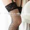 Women's Fishnet Garter Belt Thigh High Stockings
