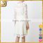 Wholesale high quality cotton 3/4 sleeve white lace dress for women                        
                                                                Most Popular