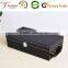 New Style Black PU Leather Wine Box For Double Glasses MDF Wine Tools Box
