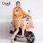 Vogue of new fund of 2016 sales of PVC plastic electric bicycle motorcycle folding raincoat poncho