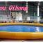 High quality dummy inflatable pool rental with protective fence for sale