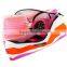 china factory design stripe female washing bag/toiletry bag with rainbow for summer