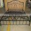 Modern Double black Platform Iron Bed Frame queen