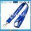 polyester material lanyard with metal hook