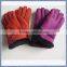 Ladies Sheepskin Leather Fur Warm Gloves with different colors