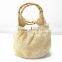 New Comfortabl material Ladies Handbag with Bamboo handle