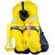 Inflatable life jacket used for yacht