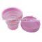 pink series portetive heat resistant foldable fda silicone cup