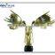  supplier gold deer head cheap bottle wine stopper with wooden cork