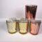 wedding products rose gold candle holder glass votive with gold
