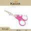 Fasion color scissors stainless steel material blade pink handle 5.5 inch Office Scissors