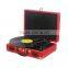 Color Phonograph Suitcase lp Vinyl Record Player