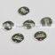 Engraved Company Logo Pendant Round Shape Metal Name Tag With Holes