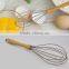 2015 FAD LFGB wood handle popular Spiral silicone egg Whisk