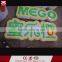 Waterproof restaurant led channel letter front signboard