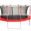 15FT round trampoline with safety net and 5 legs