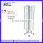 metal movable 4 sided pegboard exhibition stand
