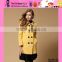 Fashion Bigger Button Design Europe Style Overcoat Factory OEM Price Casual Overcoat For Girls