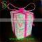 China Supplier ABS Motif Light New Sculpture Gift Box Light Christmas Ornament
