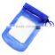 High quality Outdoor PVC rubber waterproof bag for phone,waterproof cell phone bag case,pouch bag for with two buttons