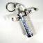 9.9cm liquid T-shape kaleidoscope with keyring - glitter print paper