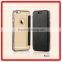 Electroplating leather ultra-thin TPU mobile phone case cover holster with card for iphone 6 6plus